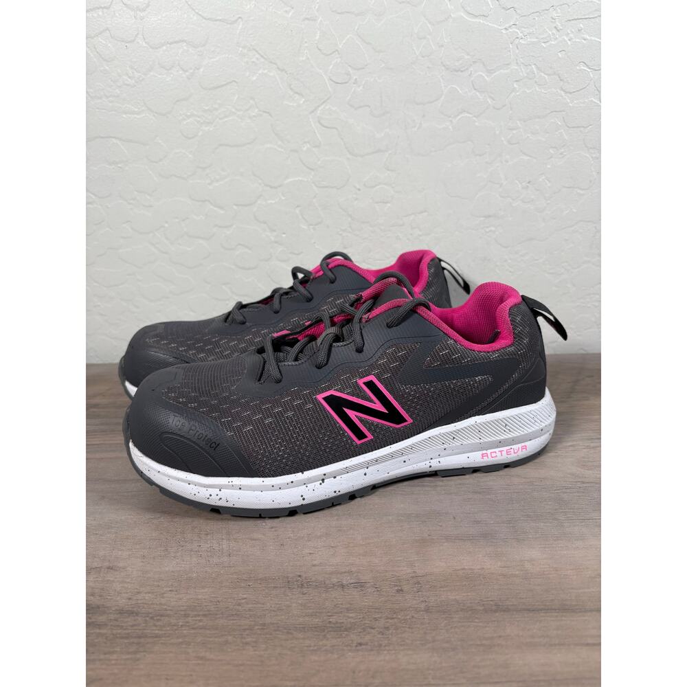 New Balance Wmn's Composite Toe‎ Logic Industrial Work Boot Shoe Grey/Pink Sz 6